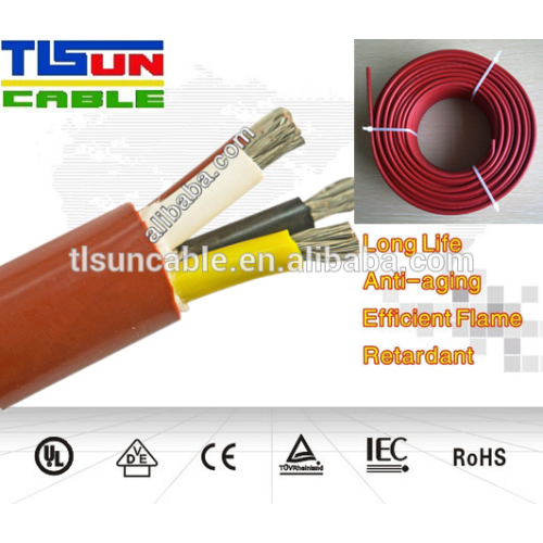 silicone rubber insulated flexible 5 core cable